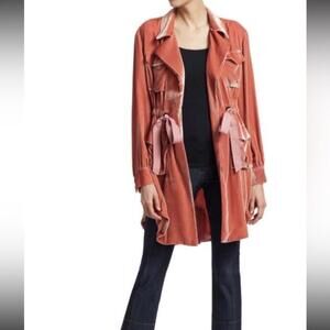 Cinq A Sept Mathieu Velvet Utility Jacket Size S